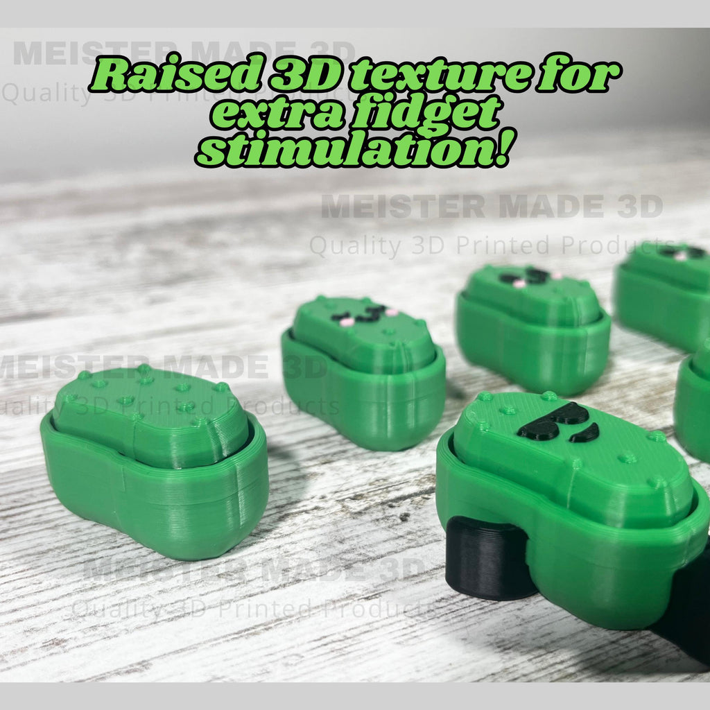 Pickle Fidget Clickers, Desktop and Keychains, Sensory Toy, Autism, ADHD, Stress, Anxiety Relief, ASMR, cute fidget toys, customizable toys