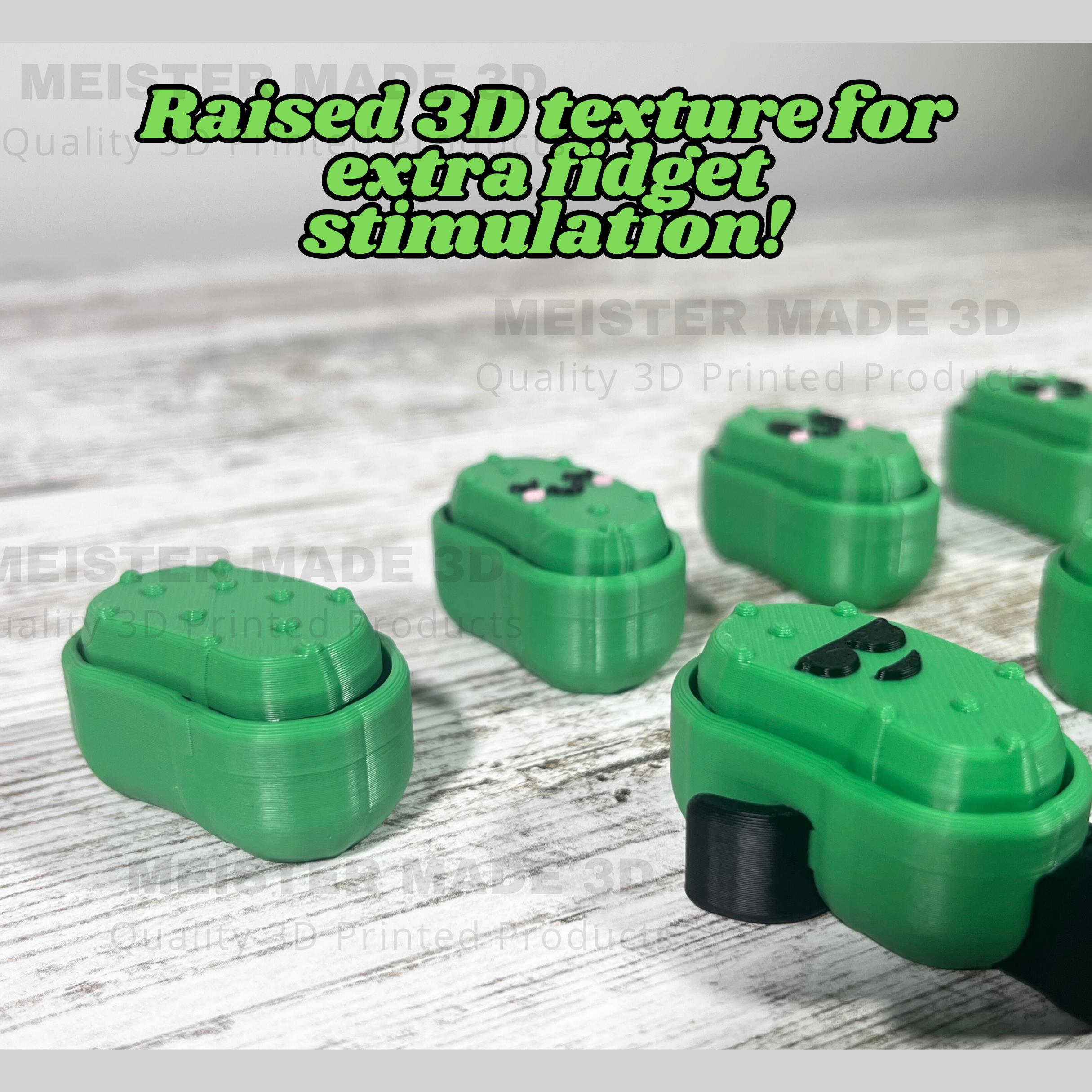 Pickle Fidget Clickers, Desktop and Keychains, Sensory Toy, Autism, ADHD, Stress, Anxiety Relief, ASMR, cute fidget toys, customizable toys