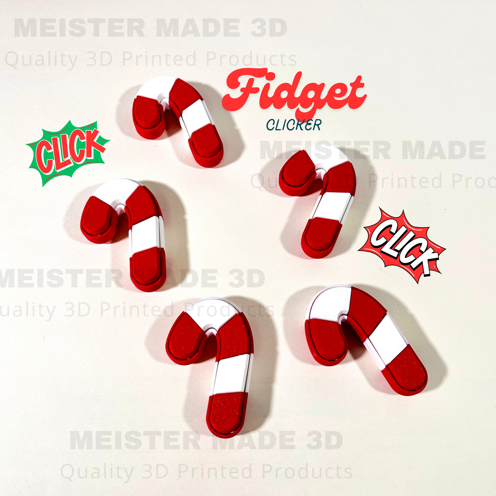 Candy Cane Fidget Clicker