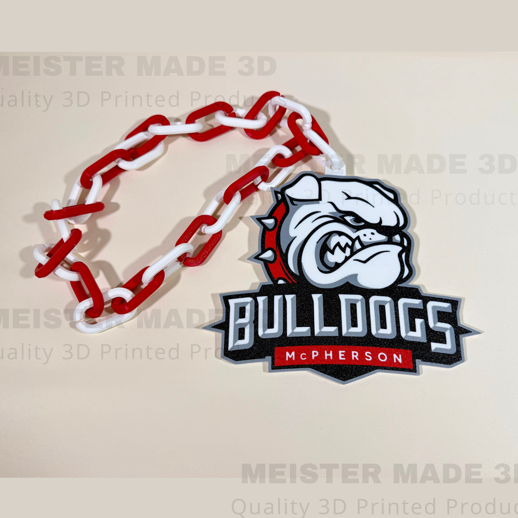 McPherson Bulldogs Oversized Hype Chain/Turnover Chain