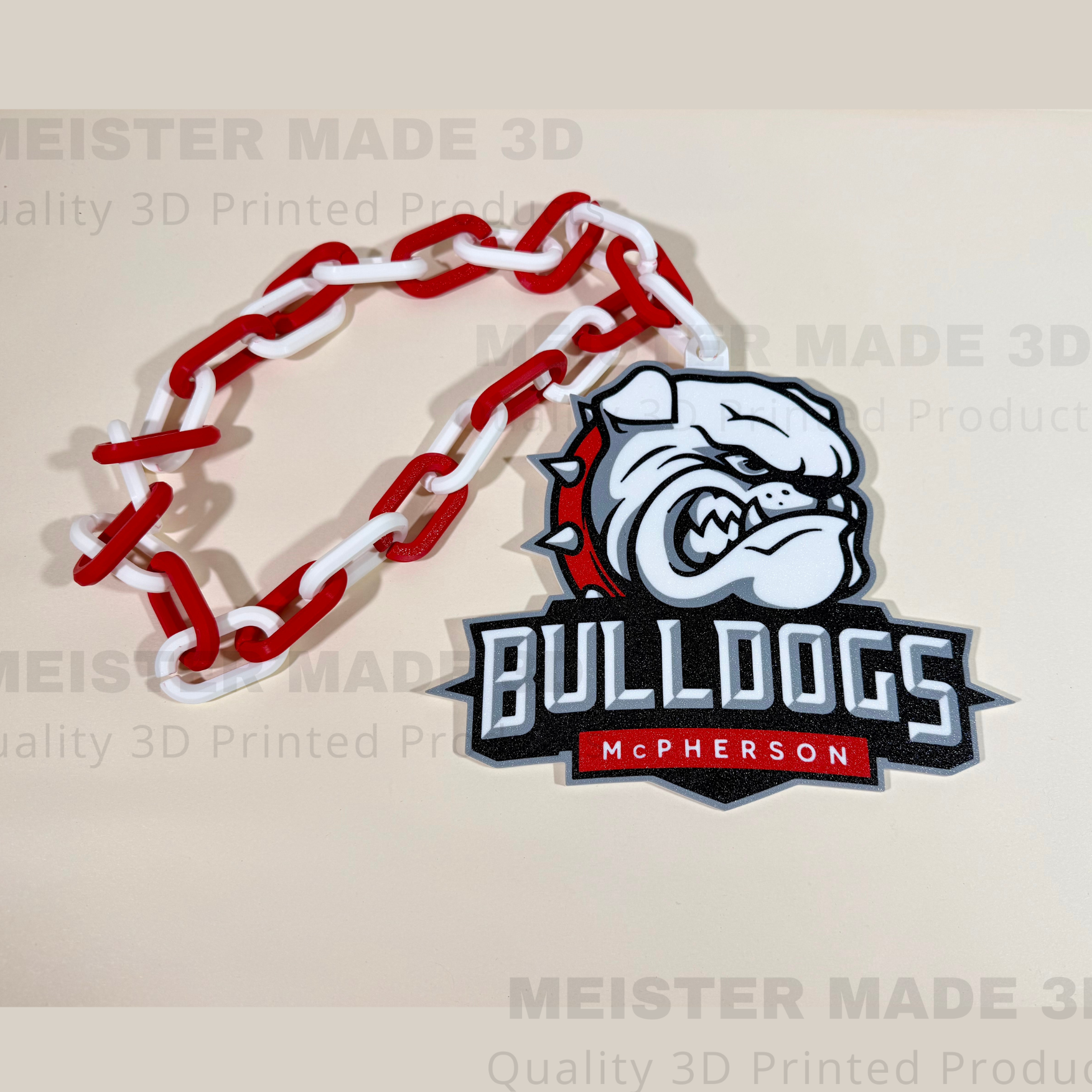 McPherson Bulldogs Oversized Hype Chain/Turnover Chain