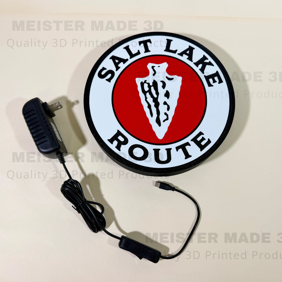 Salt Lake Route Railraod LED Illuminated Train Sign