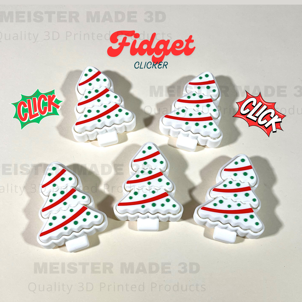Little Debbie Christmas Tree Inspired Fidget Clicker
