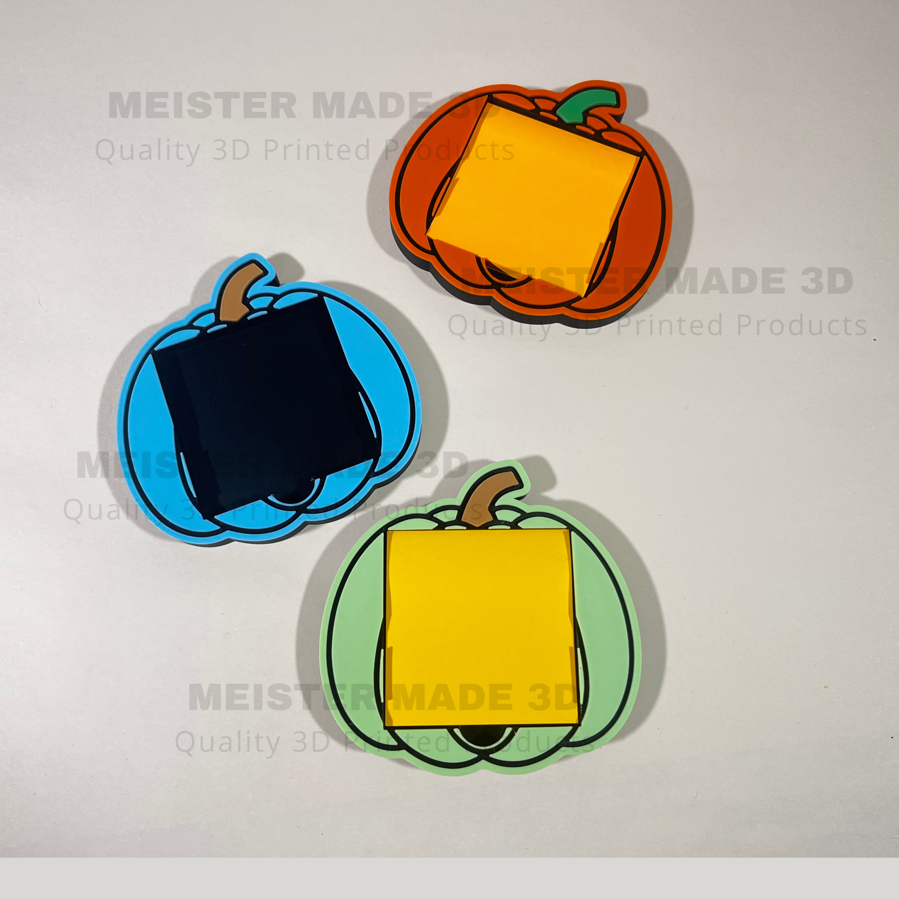 Pumpkin Post-It Note Holder Available in Multiple Colors