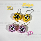 Bumble Bee Fidget Clicker Keychain