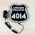Union Pacific Big Boy 4014 Shield LED Illuminated Train Sign