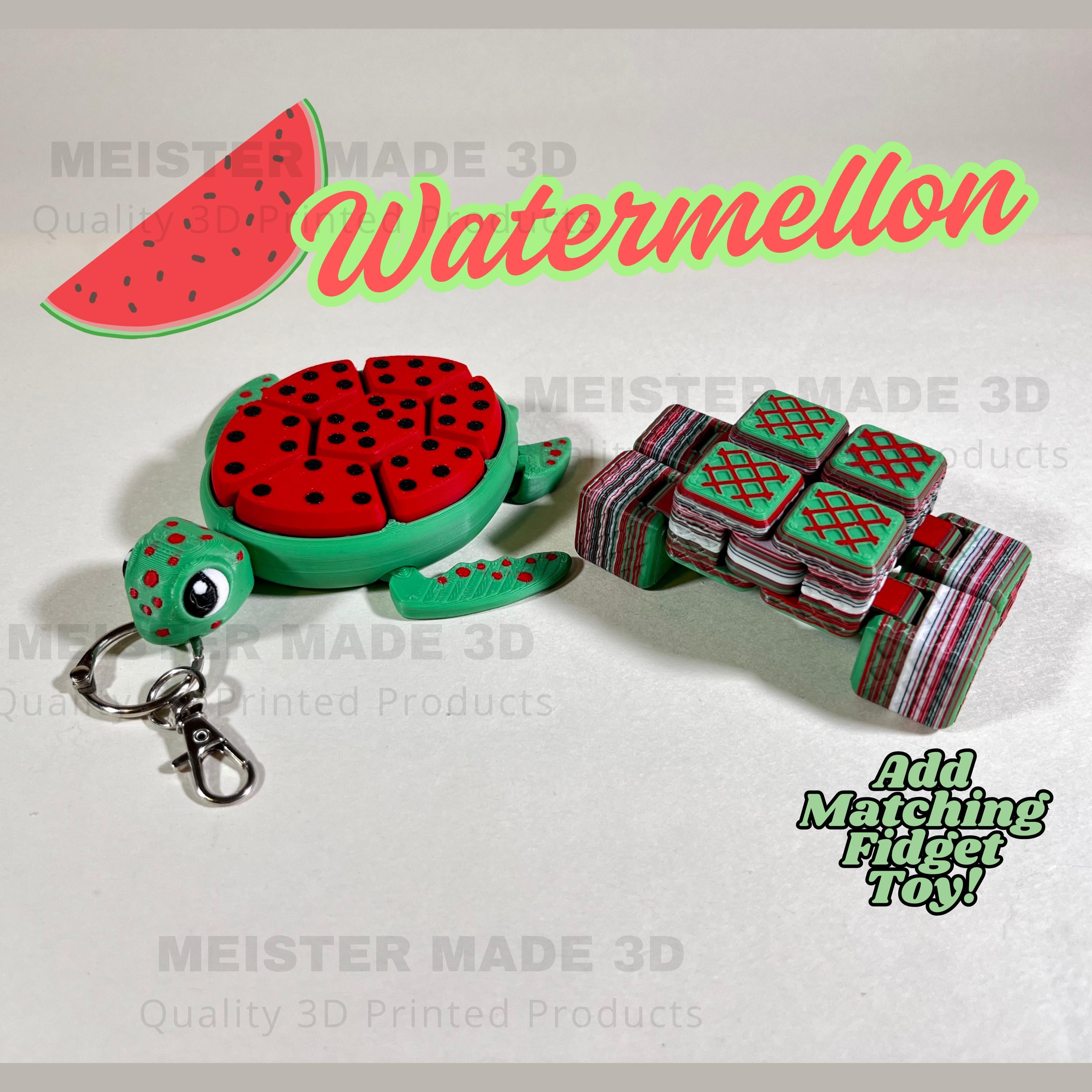 Turtle Fidget Clickers, Fruit Series, Desktop and Keychains, Sensory Toy, Autism, ADHD, Stress, Anxiety Relief, ASMR, cute fidget toys