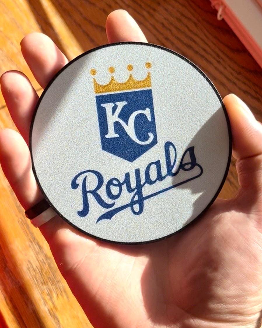 4pc, KC,Royal, coaster set w/holder, Baseball fan gift, sports lover, Kansas City, Christmas gift, baseball gift