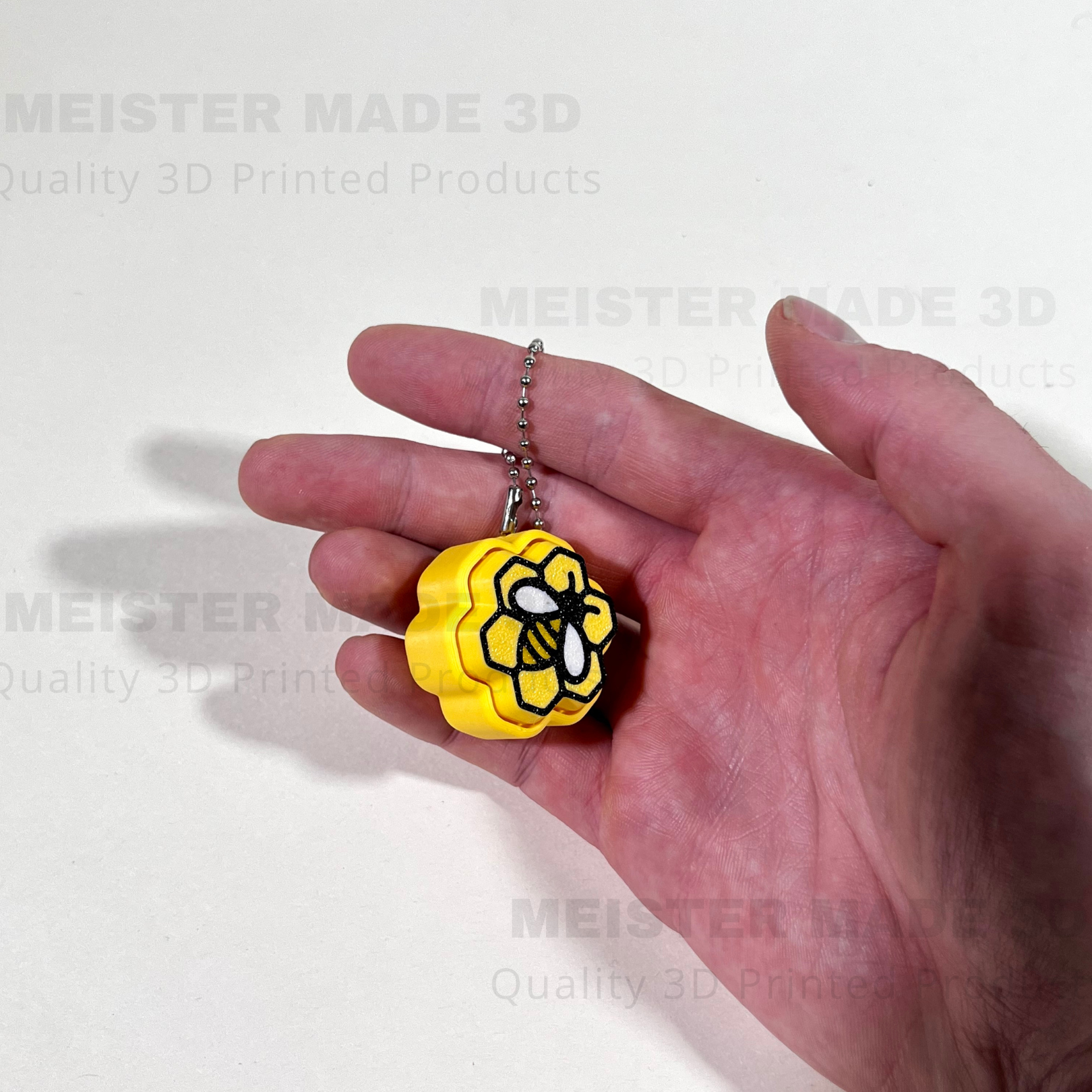 Bumble Bee Fidget Clicker Keychain