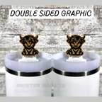 Highland Cow Stanley Tumbler Straw Buddy/Straw Topper available in multiple colors