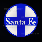 Santa Fe LED Illuminated Train Sign