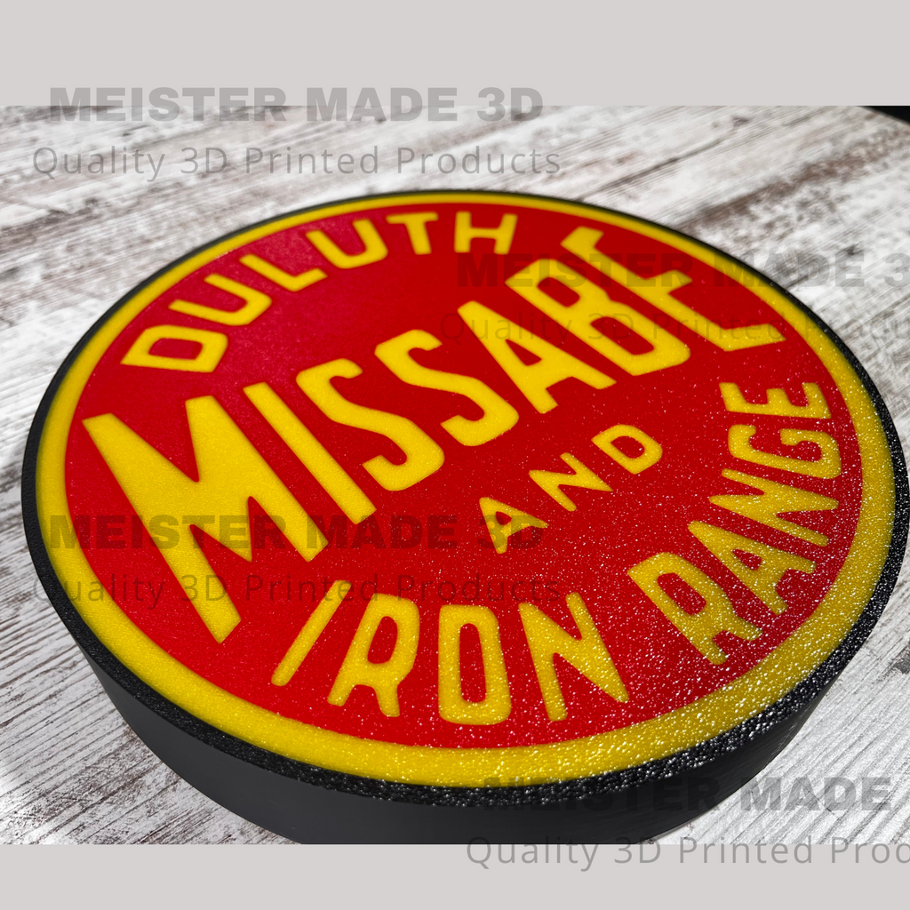 Duluth Missabe & Iron Range LED Illuminated Train Sign