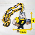NHS Oversized Hype Chain Turnover Chain, Newton High School Railer accessories and gifts, spirit wear, turnover chain