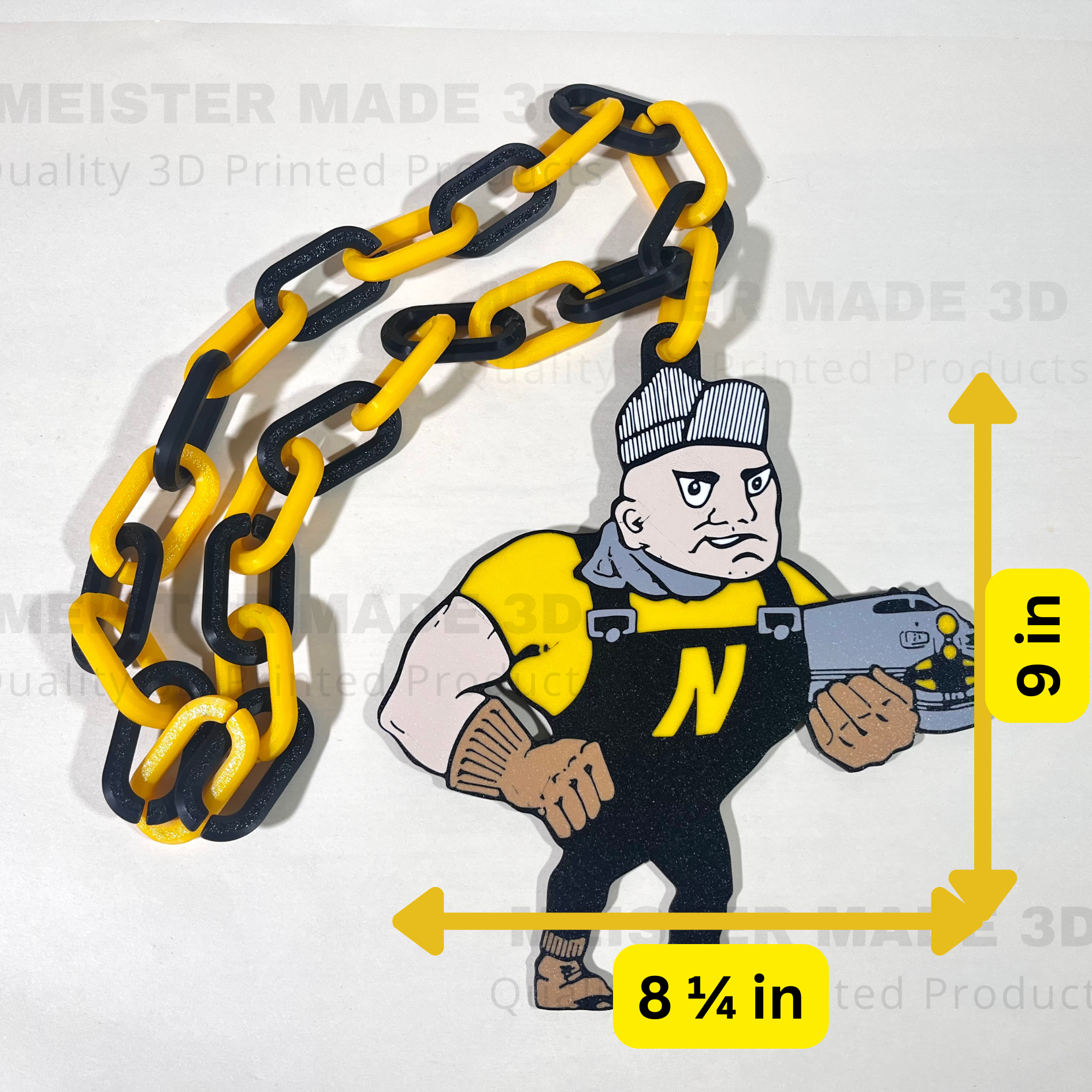 NHS Oversized Hype Chain Turnover Chain, Newton High School Railer accessories and gifts, spirit wear, turnover chain