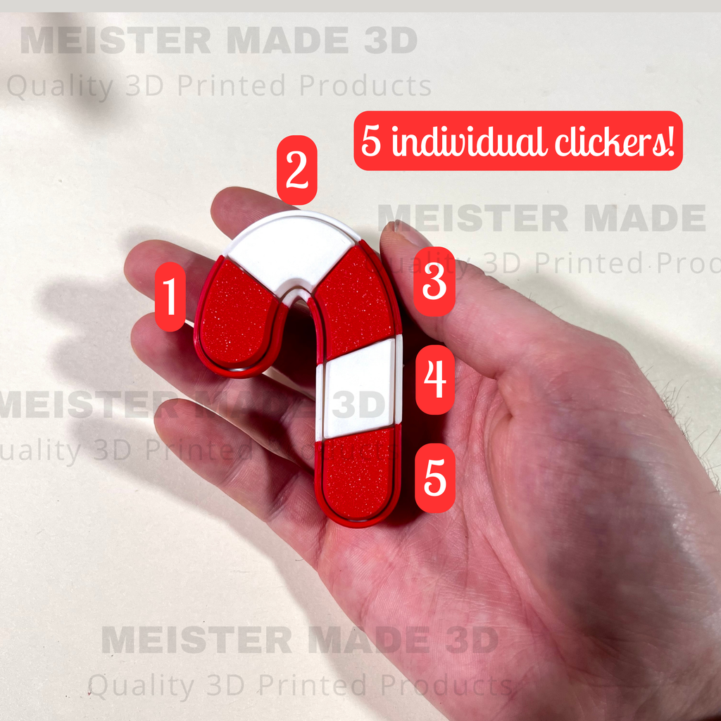 Candy Cane Fidget Clicker