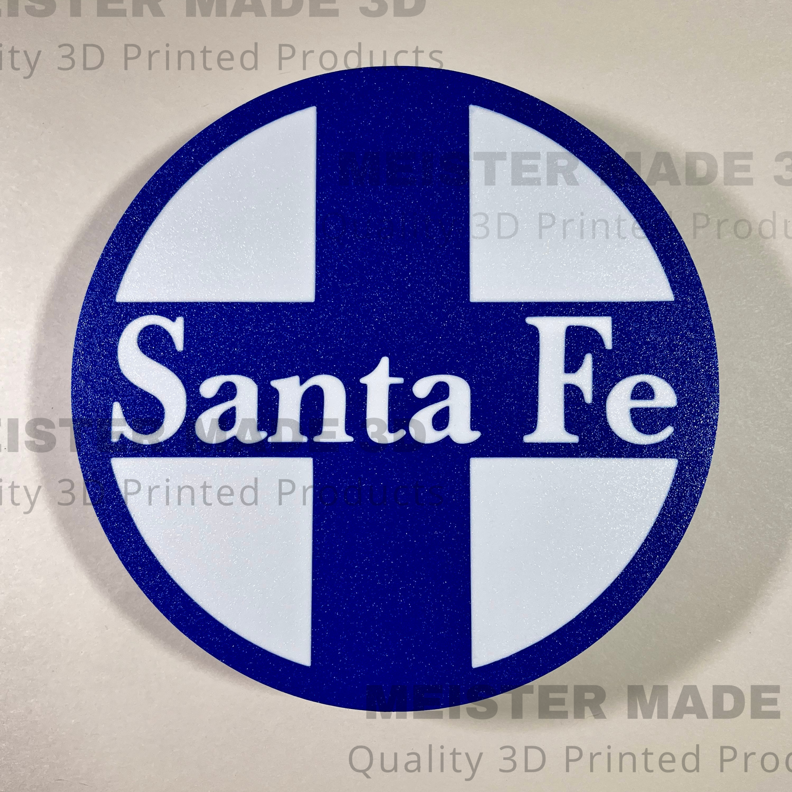 Santa Fe light up sign, illuminated railroad sign, train gift, LED signs, illuminated sign, train enthusiast, gift for railroad enthusiast