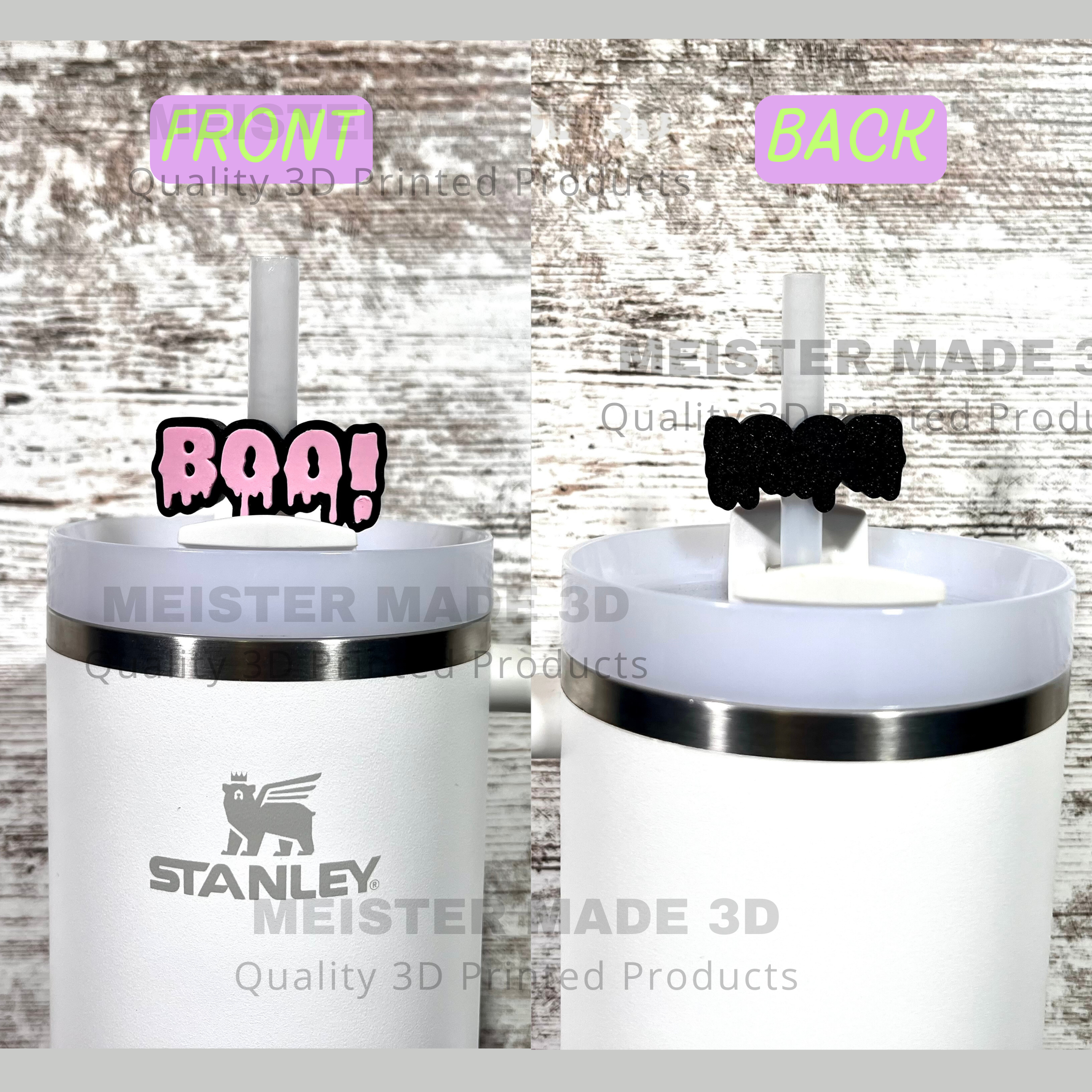 BOO Stanley Tumbler Straw Buddy/Straw Topper available in multiple colors