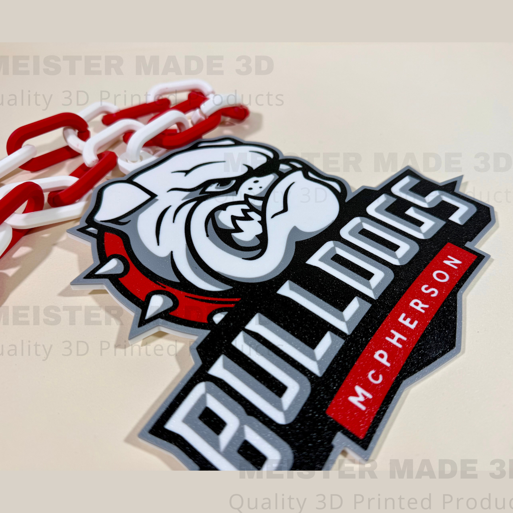 McPherson Bulldogs Oversized Hype Chain/Turnover Chain