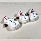3 snowmen fidget clickers
