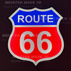 Route 66 LED Illuminated Sign