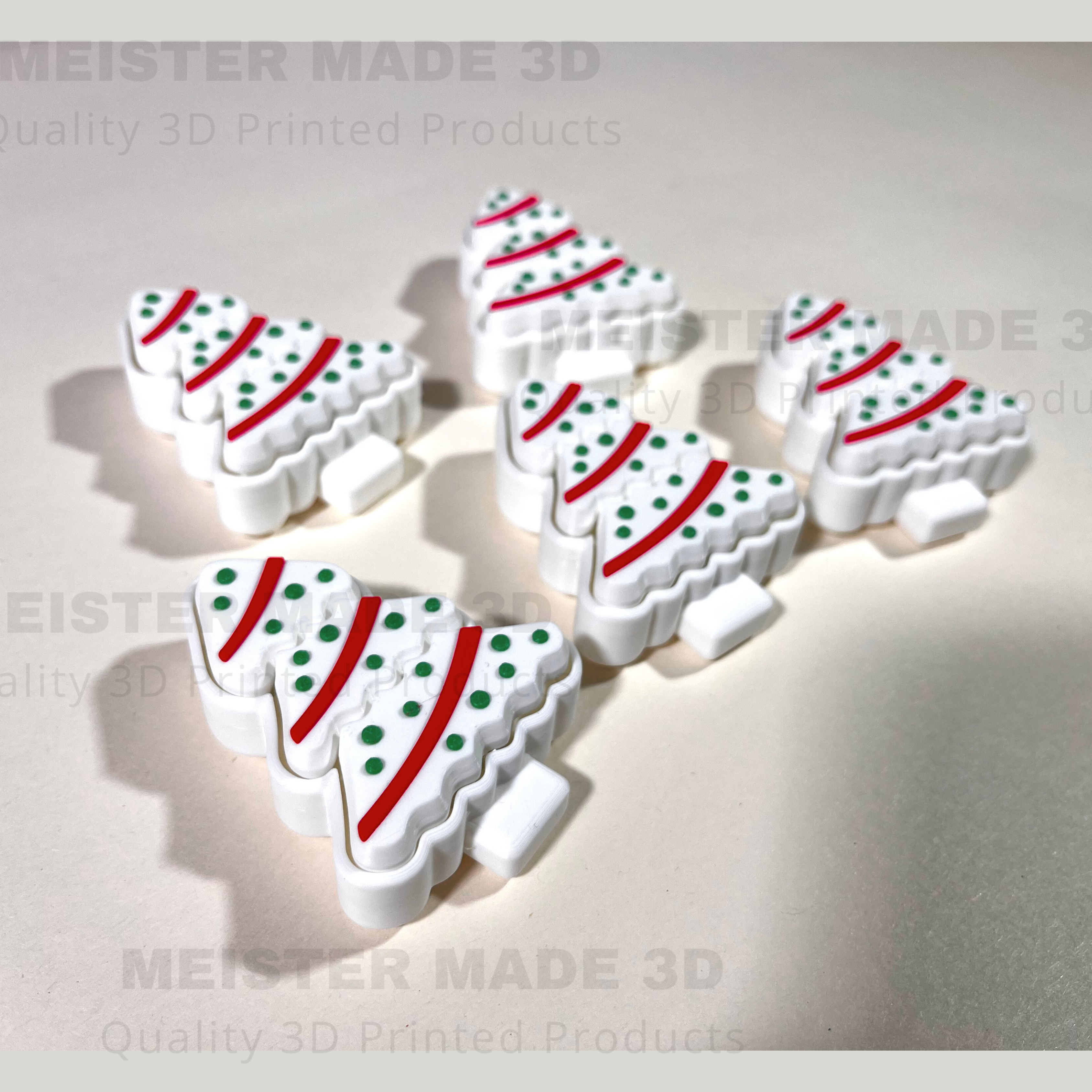 Little Debbie Christmas Tree Inspired Fidget Clicker