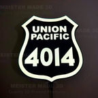 Union Pacific Big Boy 4014 Shield LED Illuminated Train Sign
