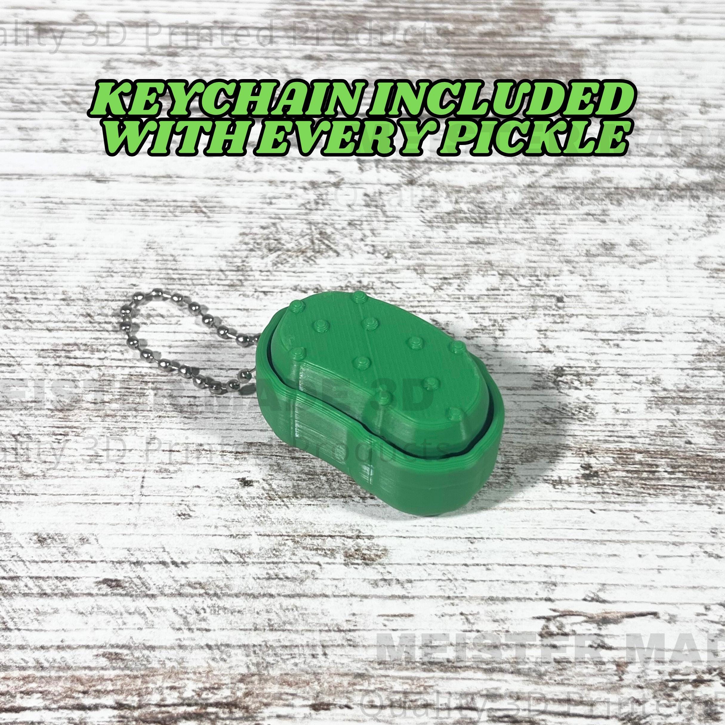Pickle Fidget Clickers, Desktop and Keychains, Sensory Toy, Autism, ADHD, Stress, Anxiety Relief, ASMR, cute fidget toys, customizable toys