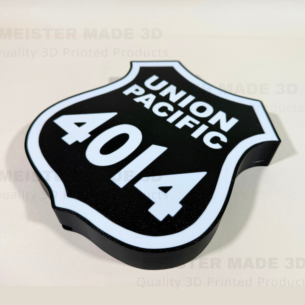 Union Pacific Big Boy 4014 Shield LED Illuminated Train Sign
