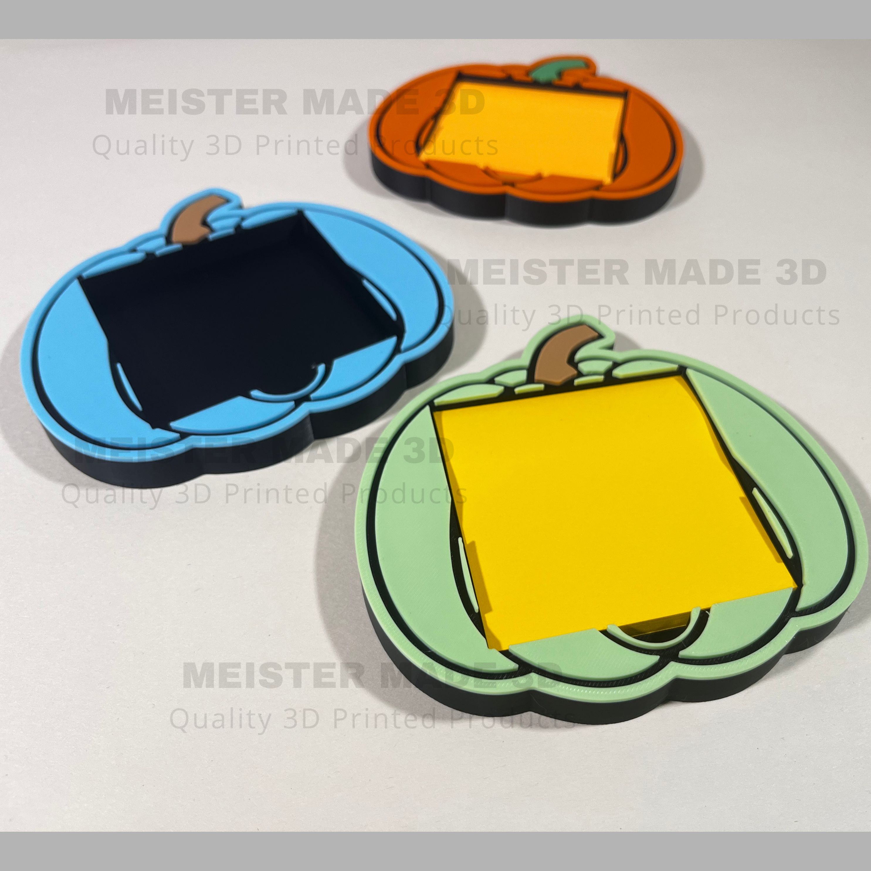 Pumpkin Post-It Note Holder Available in Multiple Colors