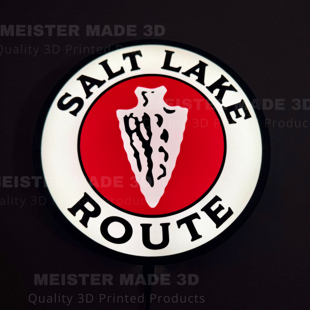 Salt Lake Route Railraod LED Illuminated Train Sign