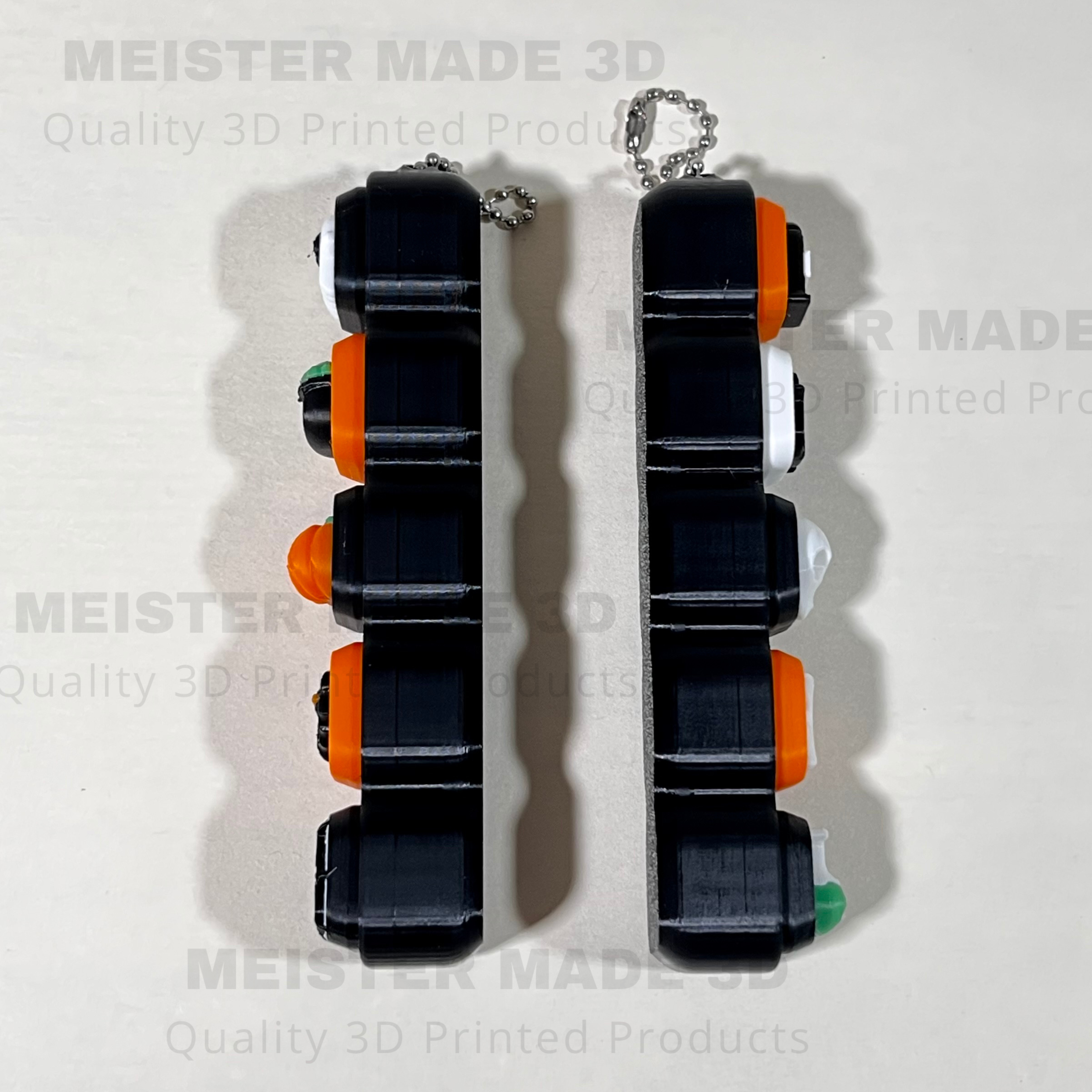 Halloween Fidget Clicker Keychain Sensory Toy with 3D touch and feel icons