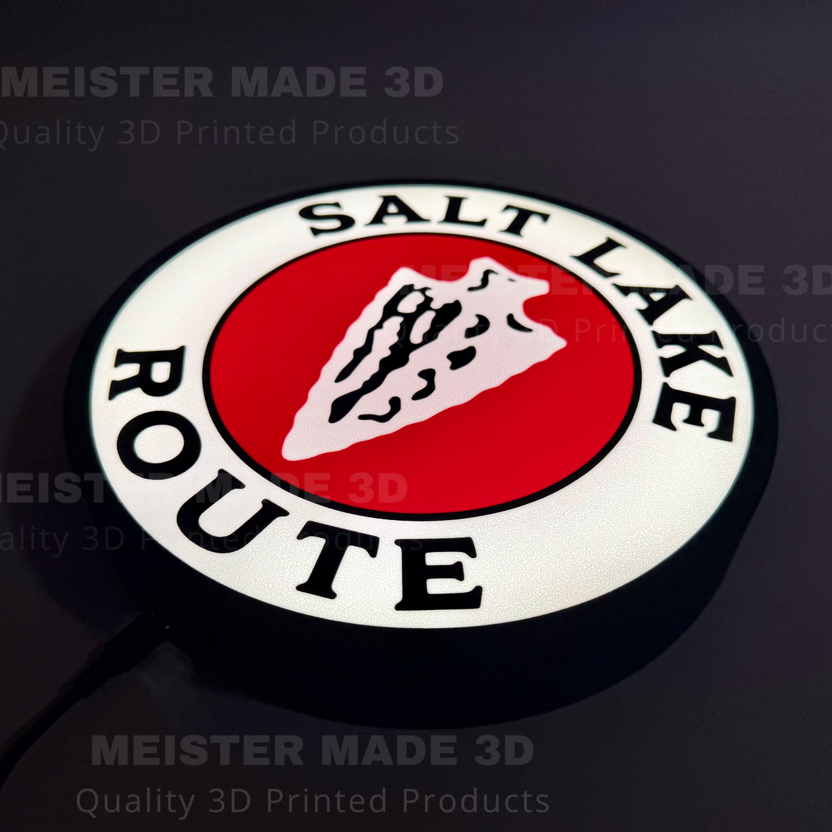 Salt Lake Route Railraod LED Illuminated Train Sign