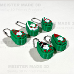 Christmas Gnome Fidget Clicker Keychain