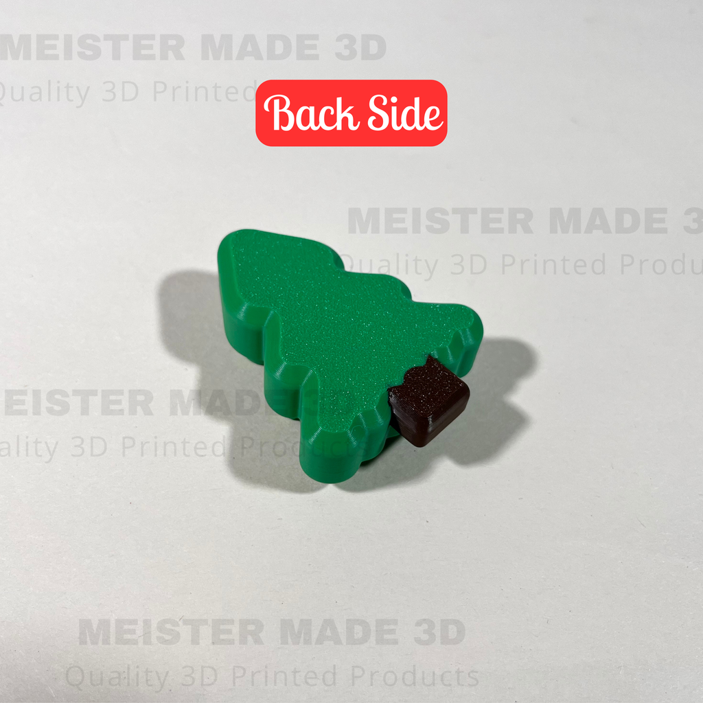back side of the christmas tree fidget clicker