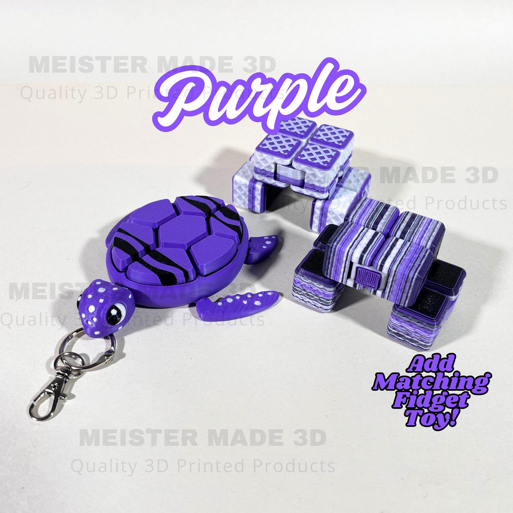 Turtle Fidget Clickers, Crayon Series, Desktop and Keychains, Sensory Toy, Autism, ADHD, Stress, Anxiety Relief, ASMR, cute fidget toys
