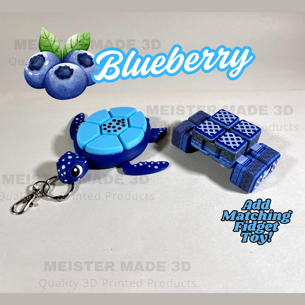 Turtle Fidget Clickers, Fruit Series, Desktop and Keychains, Sensory Toy, Autism, ADHD, Stress, Anxiety Relief, ASMR, cute fidget toys
