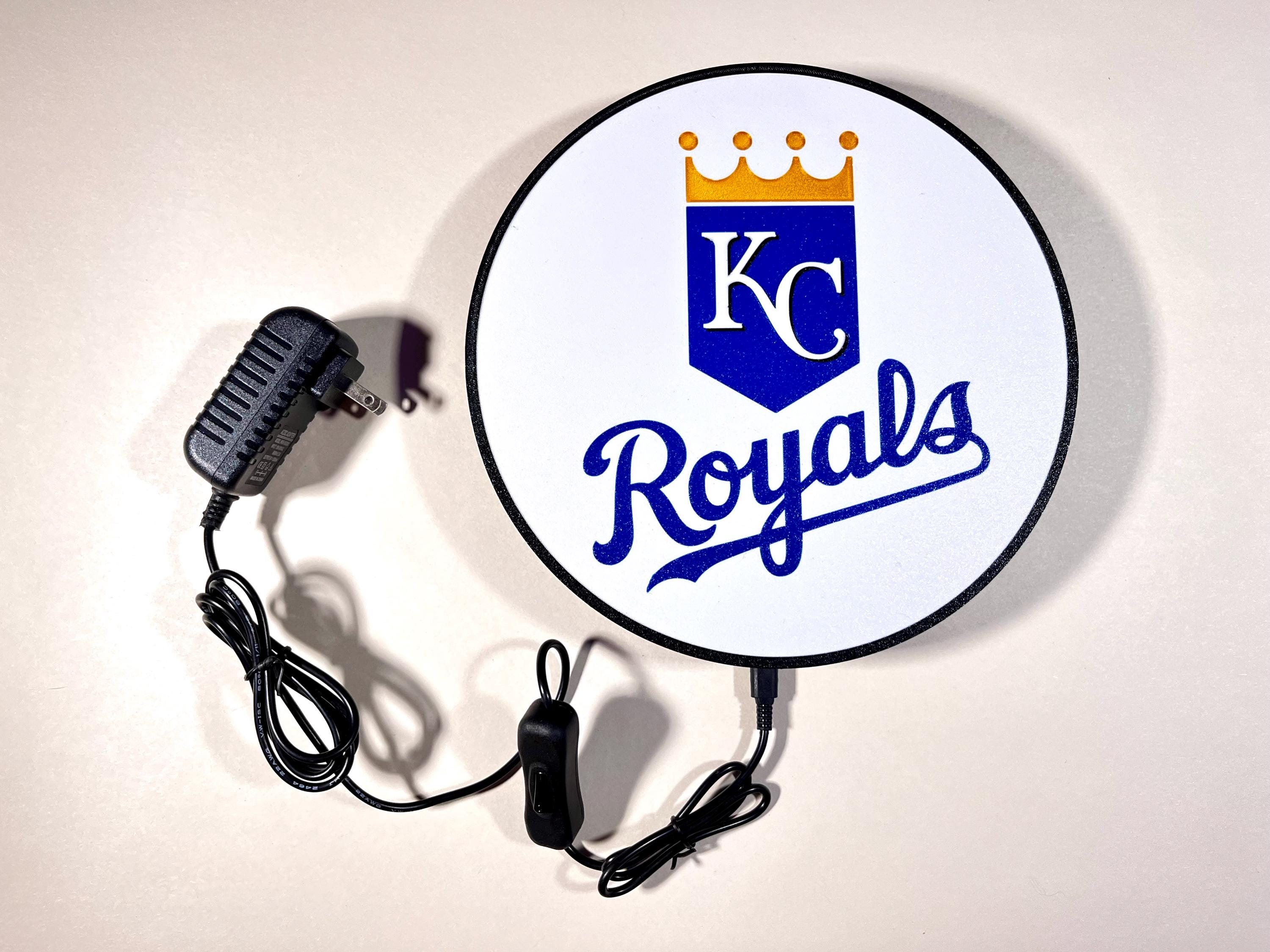 KC, Royal, Light Up Sign, Baseball, Kansas City, LED Signs, gift for baseball player, baseball lover, illuminated sign