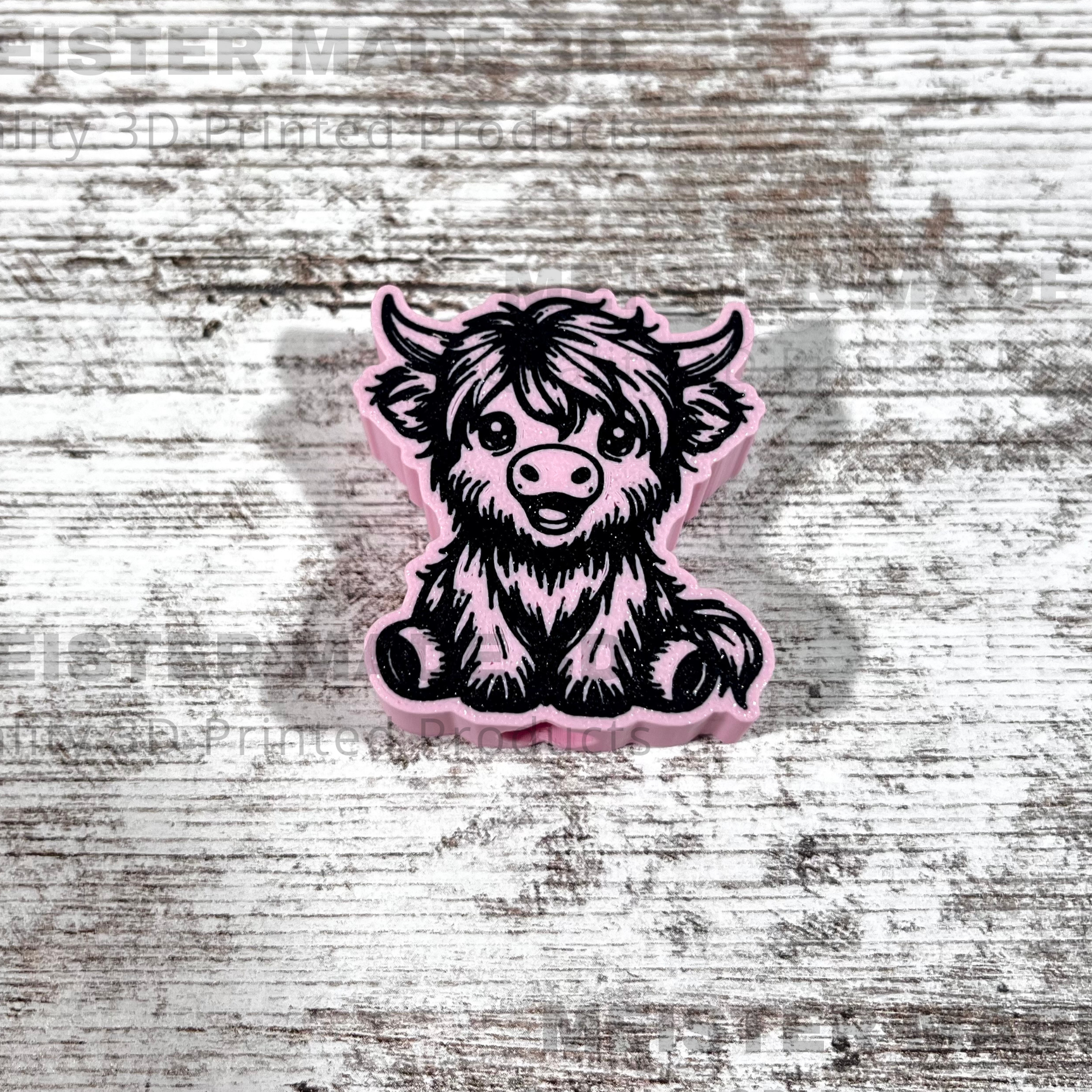 Highland Cow Stanley Tumbler Straw Buddy/Straw Topper available in multiple colors