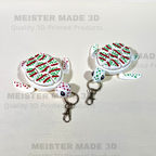 Little Debbie Christmas Tree Cake Inspired Turtle Fidget Clicker Keychain