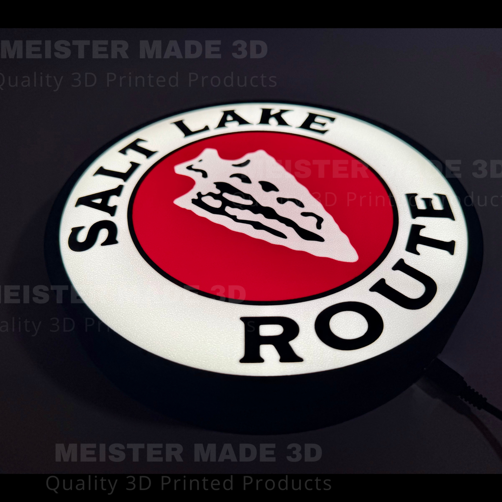 Salt Lake Route Railraod LED Illuminated Train Sign