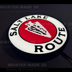 Salt Lake Route Railraod LED Illuminated Train Sign