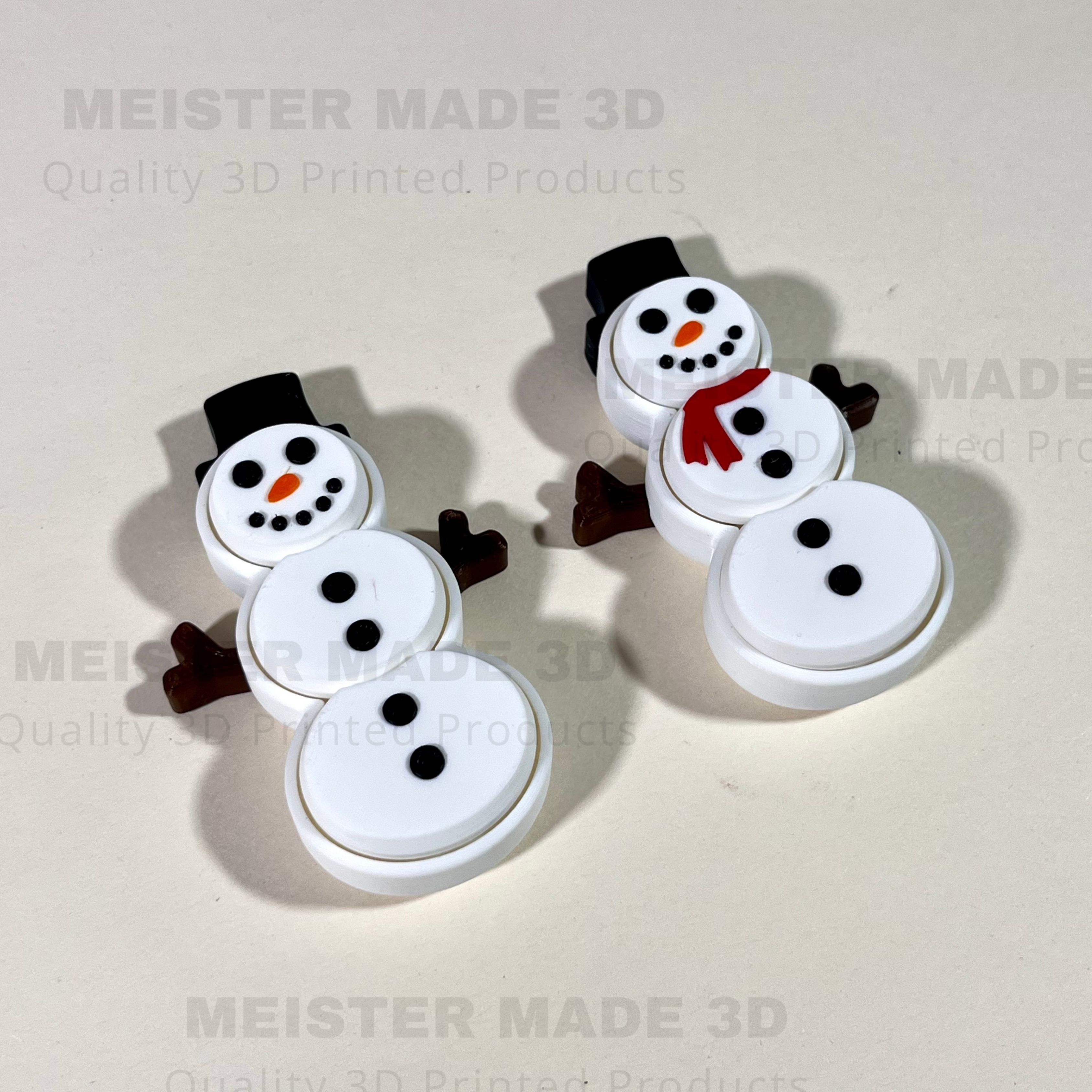Snowman Fidget Clicker Toy