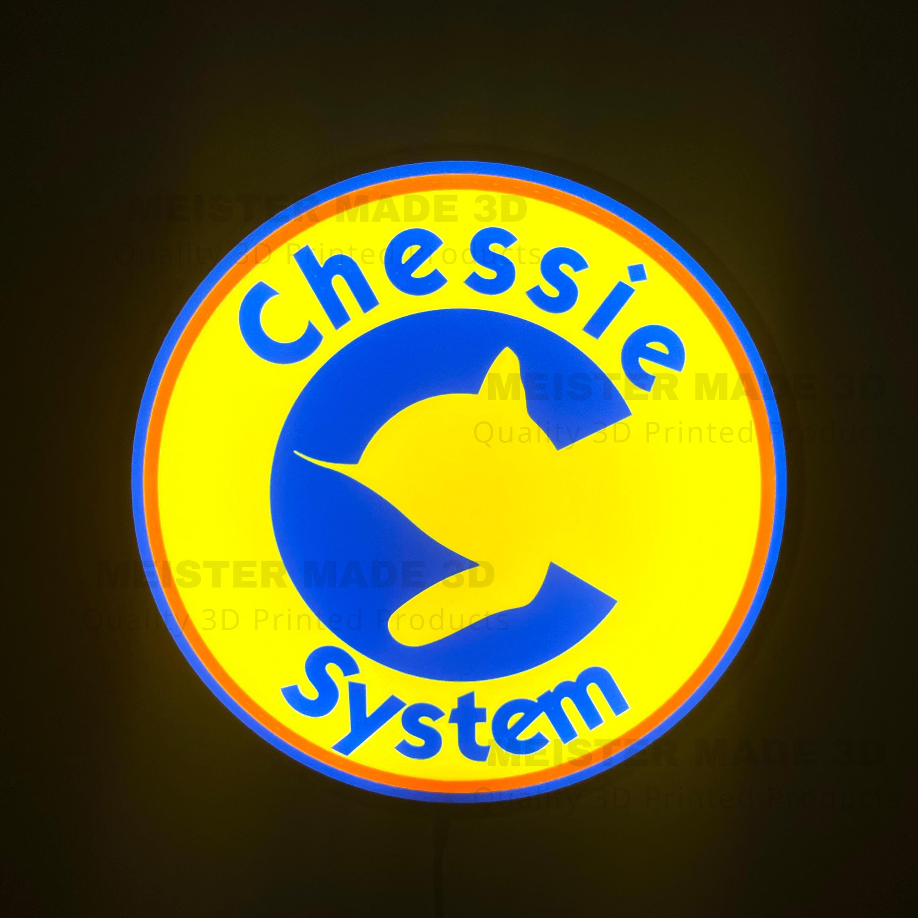 Chessie, Light Up Sign, LED Sign, C&O, train gifts, railroad collector, railroad sign, light up train sign, model railroad gift, Ohio