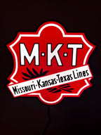 MKT LED Illuminated Train Sign Missouri Kansas Texas