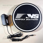 NS, Light Up Sign, LED Sign, train gifts, railroad collector, railroad sign, light up train sign, model railroad gift, Norfolk