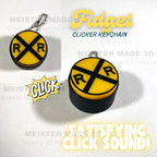 Railroad Fidget Clicker Keychain, train gifts, railroad collector, model railroad gift, Stanley accessories, train enthusiast, ASMR, ADHD