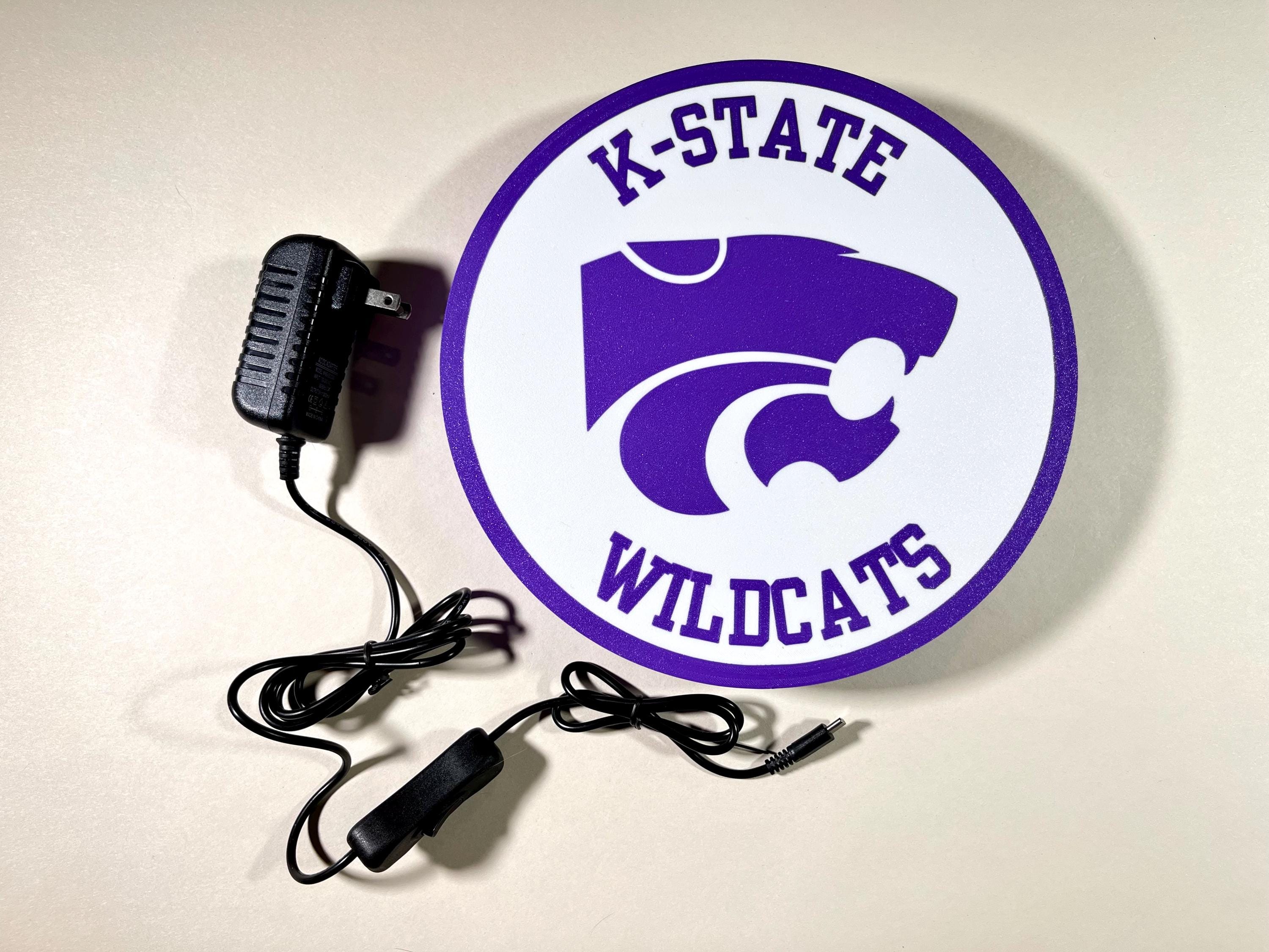 Kansas light up sign, Wildcat sign, State, illuminated signs, LED sign, sports gifts, trending sports gifts, football gifts, sports fan gifts