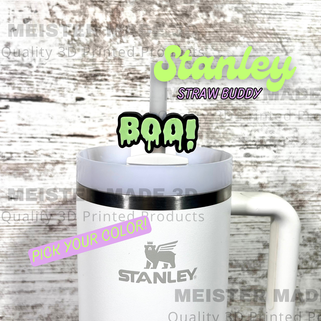 BOO Stanley Tumbler Straw Buddy/Straw Topper available in multiple colors