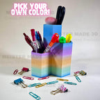 Desk organizer, Pencil pen paintbrush holder, office organization & supplies, Home Office Accessory, customizable, school supplies