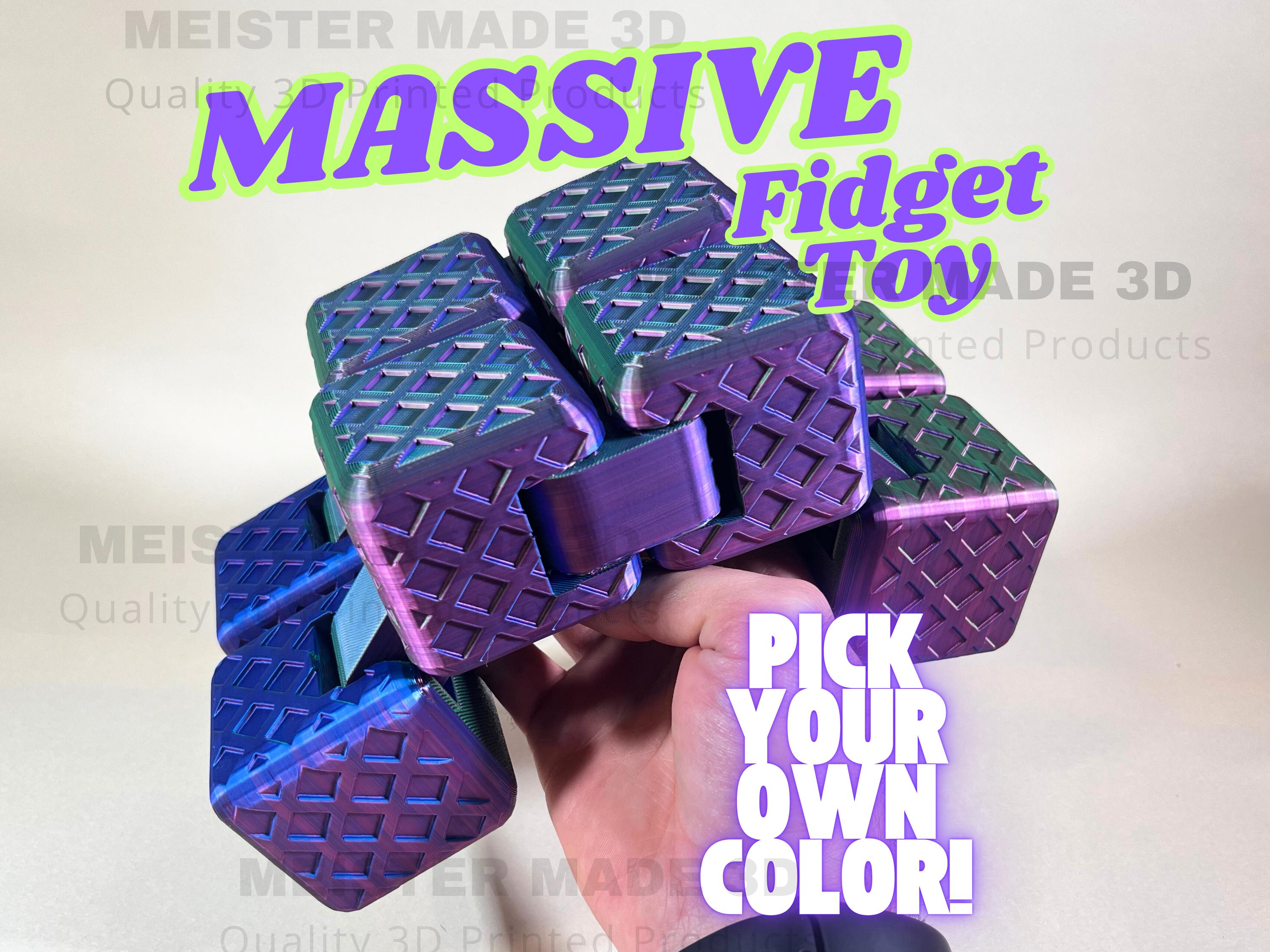 MASSIVE Fidget Toy, ADHD toys, Desktop Toy, Sensory Toy, Autism, Stress, Anxiety Relief, ASMR, 3d printed toy, game room decor